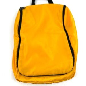 LL Bean Traveler Toiletry Bag Yellow Nylon Pouch‎ Unisex Removable Mesh